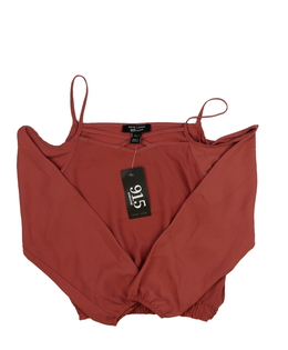 Nový starorůžový crop top New Look 