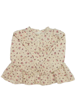 Krémová vzdušná květinová košile Next