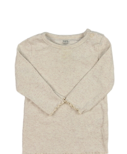 Krémové melírované žebrované triko F&F