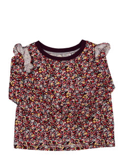Květinové triko s volánky Next