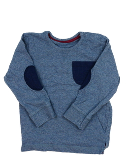 Tmavě modré melírované triko s kapsičkou George