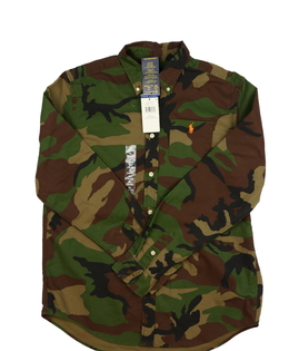 Nová zelená maskáčová košile vel. 182 Ralph Lauren