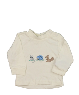 Krémové triko se zvířátky 