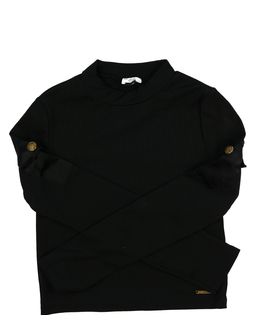Černý crop top River Island