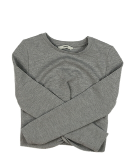 Stříbrný crop top George