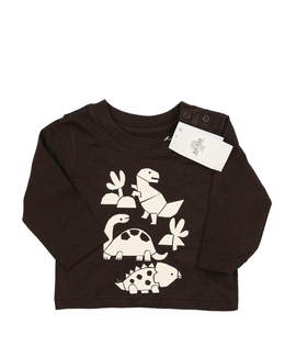 Nové hnědé triko s dinosaury Primark 