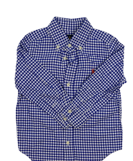 Modrá kostkovaná košile Ralph Lauren 