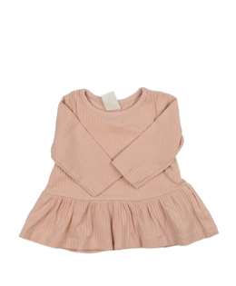 Růžové žebrované triko H&M