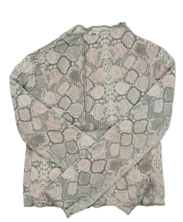 Šedý vzorovaný crop top River Island 