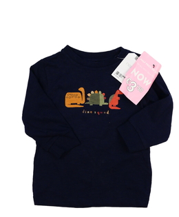 Nové tmavě modré dinosauří triko Next