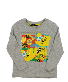 Šedé melírované triko s medvědy George