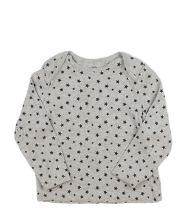 Šedé melírované triko s hvězdami F&F