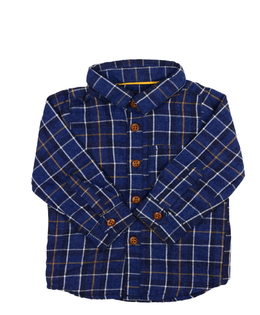 Modrá kostkovaná košile 