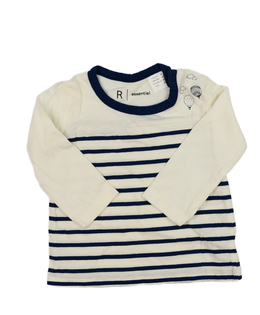 Krémovo-modré triko 