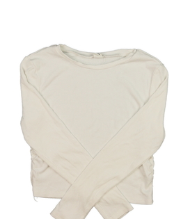 Smetanový crop top 