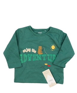 Nové zelené triko s medvědem M&S