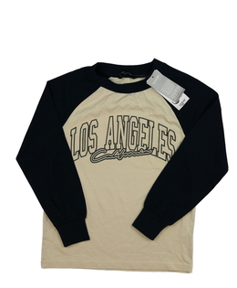 Nové hnědé triko s tmavě modrými rukávy George