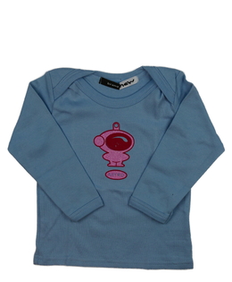 Modré triko s obrázkem 