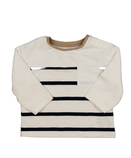 Bílé triko s modrými pruhy M&S