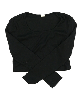 Černý crop top 