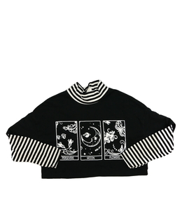 Černý crop top 