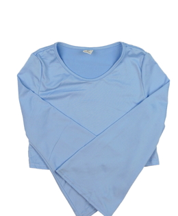 Modrý crop top 