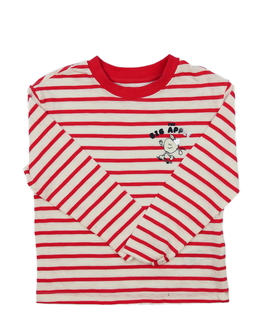 Bílo-červené pruhované triko M&S