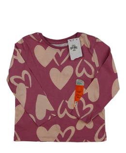 Nové růžové triko se srdci Primark 