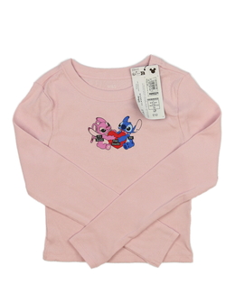 Nový růžový crop top Stitch Disney M&S
