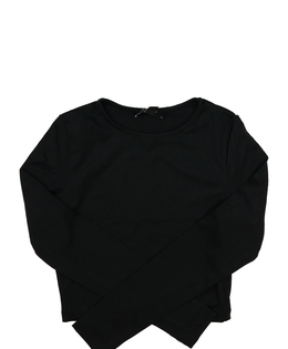 Černý elastický crop top New Look 