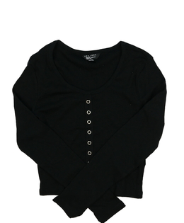 Černý crop top New Look 