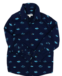 Tmavě modrá dinosauří košile Bluezoo 