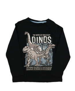 Tmavé triko s dinosaury F&F