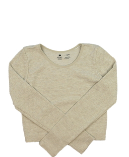 Hnědý melírovaný crop top F&F