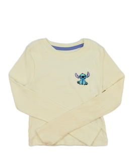 Krémový crop top Stitch Disney George