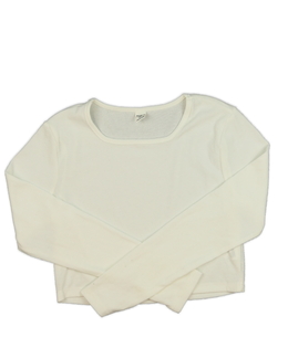 Krémový crop top 