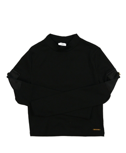 Černý crop top River Island 