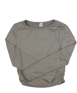 Šedý crop top 