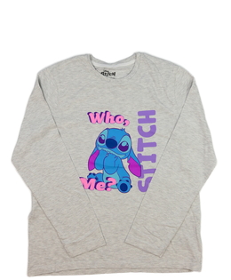 Šedé melírované triko Stitch Disney Primark 