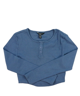 Modrý crop top vel. 170 New Look 