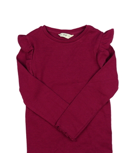 Bordo triko s volánky F&F
