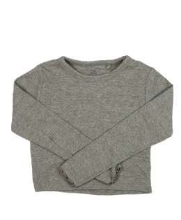Šedý melírovaný crop top Next 