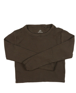 Hnědý crop top Next