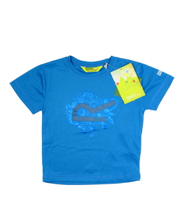 Nové modré sportovní triko s květinami Regatta