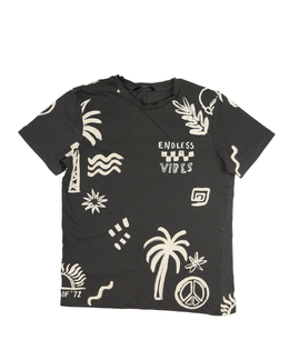 Šedé triko s letními motivy George