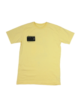 Žluté triko s obrázkem palmy na zádech Primark