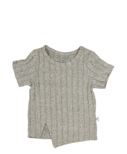 Šedé melírované triko 