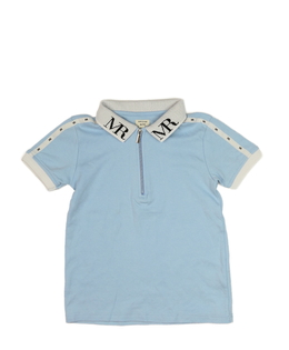 Světle modré triko s límečkem River Island