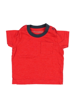 Červené triko s kapsou Nutmeg