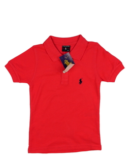 Nové červené triko s límečkem